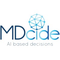 MDcide logo, MDcide contact details