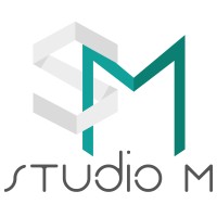 StudioM logo, StudioM contact details