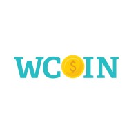 WCOIN logo, WCOIN contact details