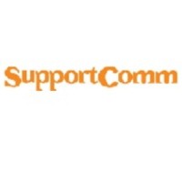 SupportComm logo, SupportComm contact details