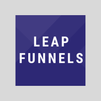 Leap Funnels logo, Leap Funnels contact details