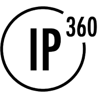 IP360 logo, IP360 contact details