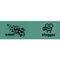 Blogger/vlogger logo, Blogger/vlogger contact details