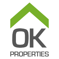 OK Properties logo, OK Properties contact details