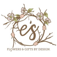 E's logo, E's contact details