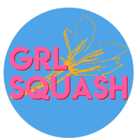 GRLSQUASH logo, GRLSQUASH contact details