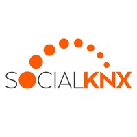 SocialKNX logo, SocialKNX contact details