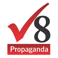 V8 Propaganda logo, V8 Propaganda contact details