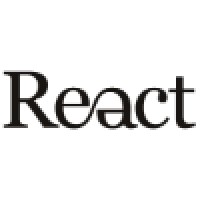 React logo, React contact details