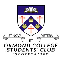 Ormond College Students'​ Club logo, Ormond College Students'​ Club contact details