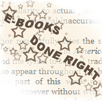 E-books Done Right logo, E-books Done Right contact details