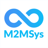 M2MSys logo, M2MSys contact details