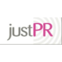 JustPR logo, JustPR contact details