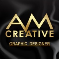 AM Creative logo, AM Creative contact details