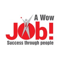 A Wow Job logo, A Wow Job contact details