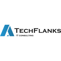 Techflanks logo, Techflanks contact details