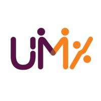 UM% logo, UM% contact details