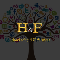 H&F Services logo, H&F Services contact details