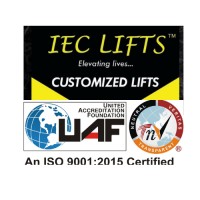 IEC Lifts logo, IEC Lifts contact details