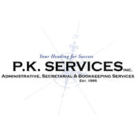 P.K. Services logo, P.K. Services contact details