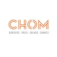 CHOM Burger logo, CHOM Burger contact details