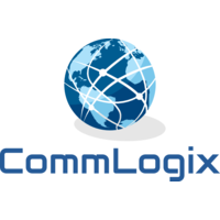 CommLogix logo, CommLogix contact details