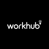 WorkHub logo, WorkHub contact details