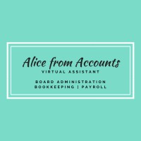 Alice from Accounts. logo, Alice from Accounts. contact details