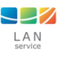 LAN Service logo, LAN Service contact details