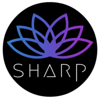 SHARP logo, SHARP contact details