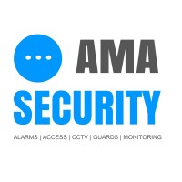 AMA Security logo, AMA Security contact details