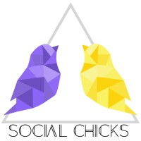 The Social Chicks logo, The Social Chicks contact details