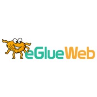 eGlueWeb logo, eGlueWeb contact details