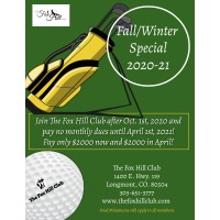 The Fox Hill Club logo, The Fox Hill Club contact details