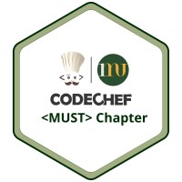 CodeChef@MUST logo, CodeChef@MUST contact details