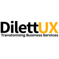 DilettUX logo, DilettUX contact details