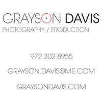 GraysonDavis Photography / Production logo, GraysonDavis Photography / Production contact details