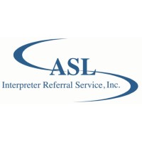 ASL Interpreter Referral Service logo, ASL Interpreter Referral Service contact details