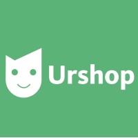 UrShop logo, UrShop contact details