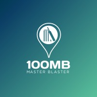 100MB logo, 100MB contact details