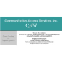 Communication Access Services Inc logo, Communication Access Services Inc contact details