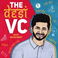 The Desi VC Podcast logo, The Desi VC Podcast contact details