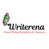 Writerena logo, Writerena contact details