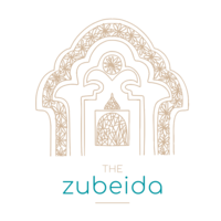 The Zubeida logo, The Zubeida contact details