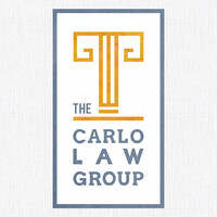 The Carlo Law Group logo, The Carlo Law Group contact details