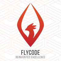 FlyCode logo, FlyCode contact details