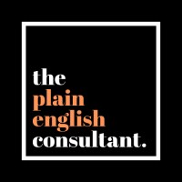 The Plain English Consultant logo, The Plain English Consultant contact details