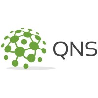 QNS logo, QNS contact details