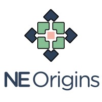 NE Origins logo, NE Origins contact details