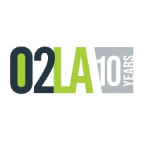 O2LA logo, O2LA contact details